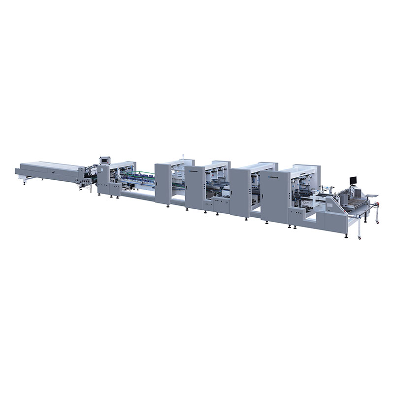 Automatinis 4 ir 6 kampinių aplankų „Gluer“ aparatas